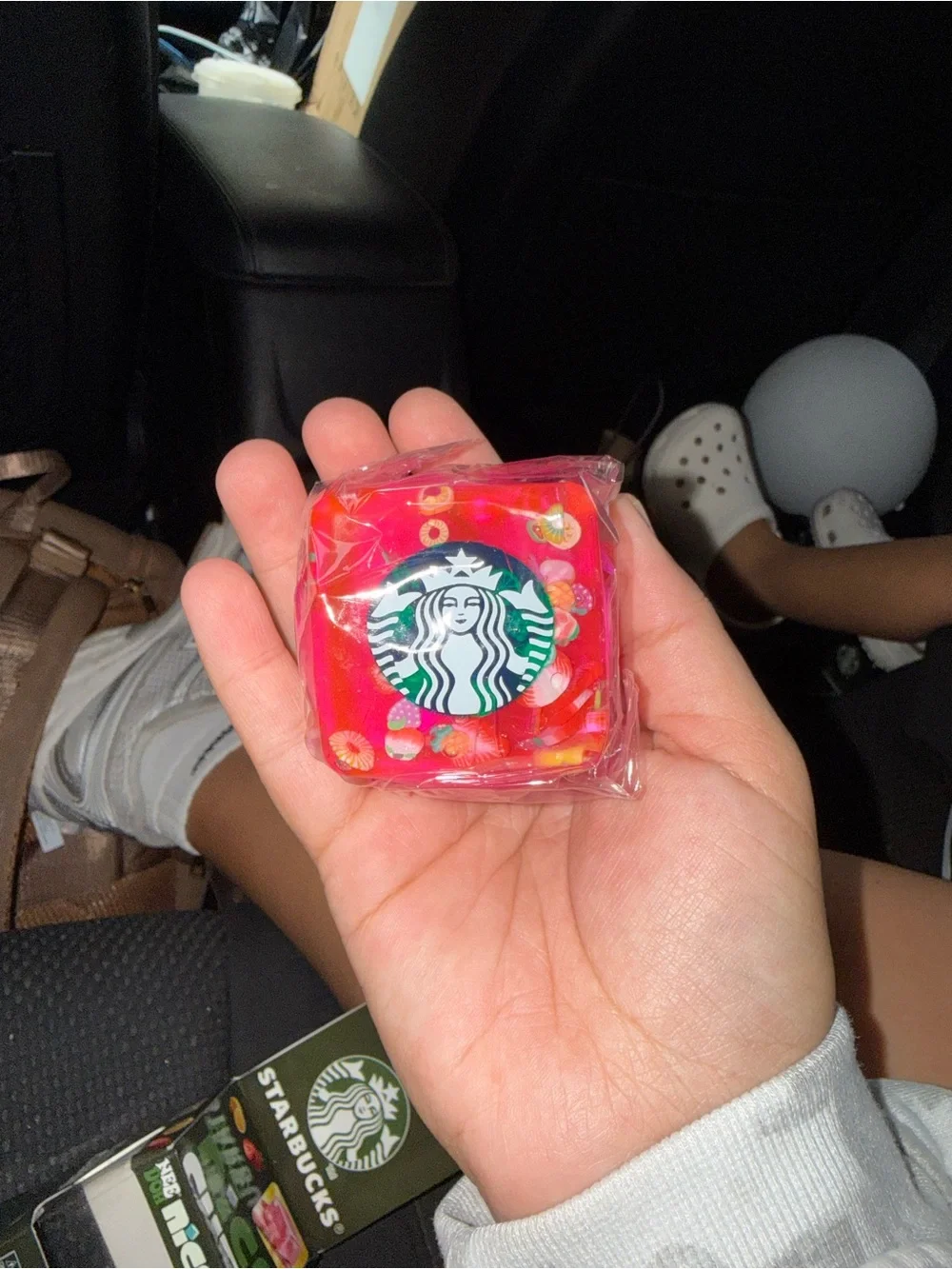 Starbucks Pink and Red Nice Cube Supttd Squish